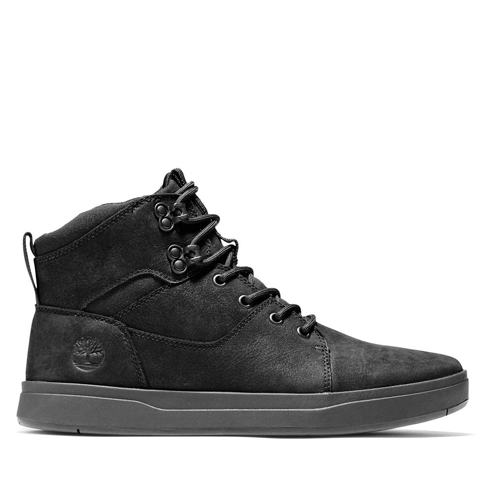 Timberland Mens Chukka Boots Davis Square - Black - India CB6748091